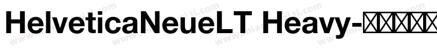 HelveticaNeueLT Heavy字体转换
